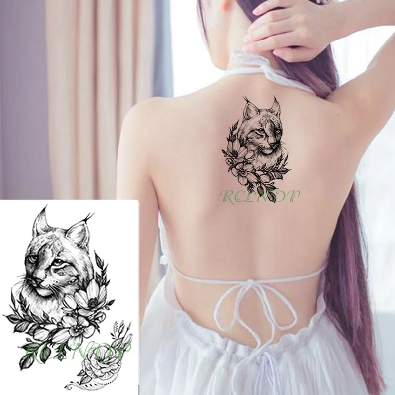 Waterproof Temporary Tattoo Sticker Broken Roman Clock Gear Big Size Body Art Flash Tatoo Fake Tatto Stickers for Girl Men Women