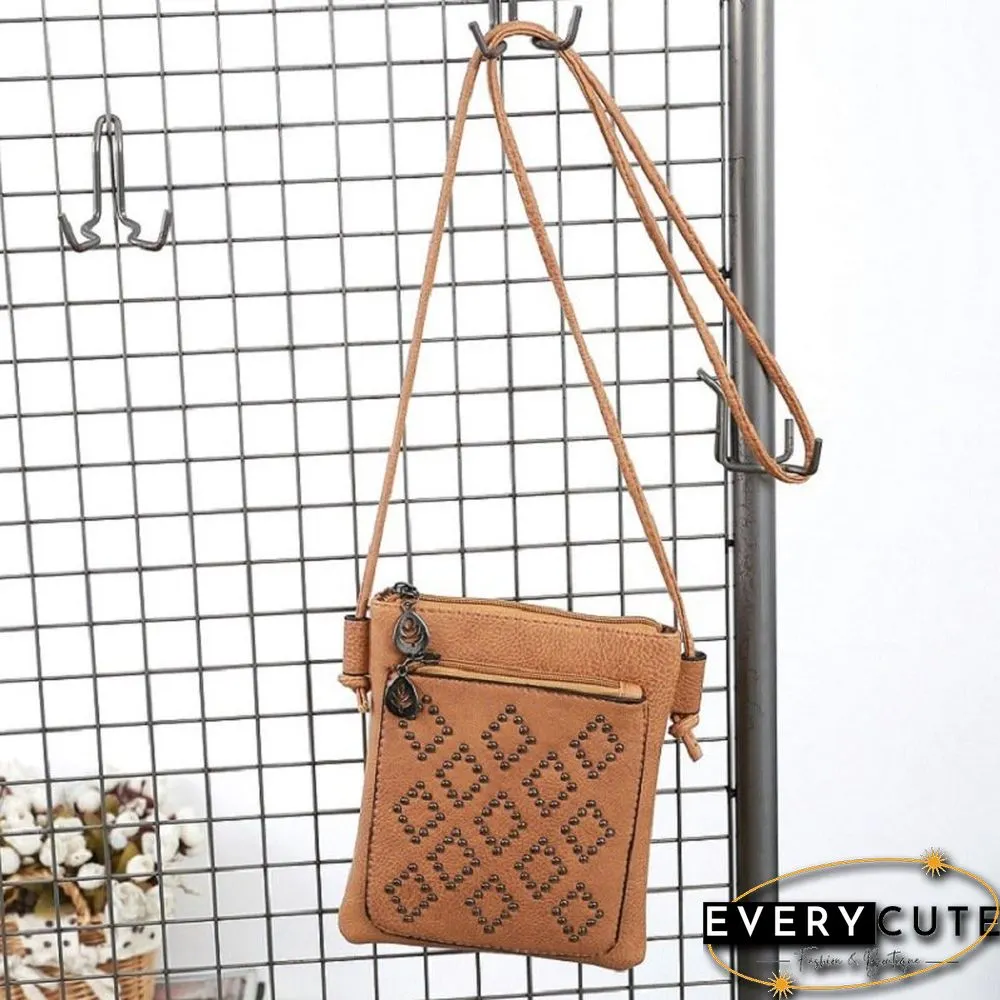 Simple Rivet Mini Crossbody Bag