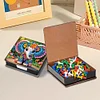 Elephants PU Diamond Painting Notecard Box 5D DIY Diamond Art Note Box