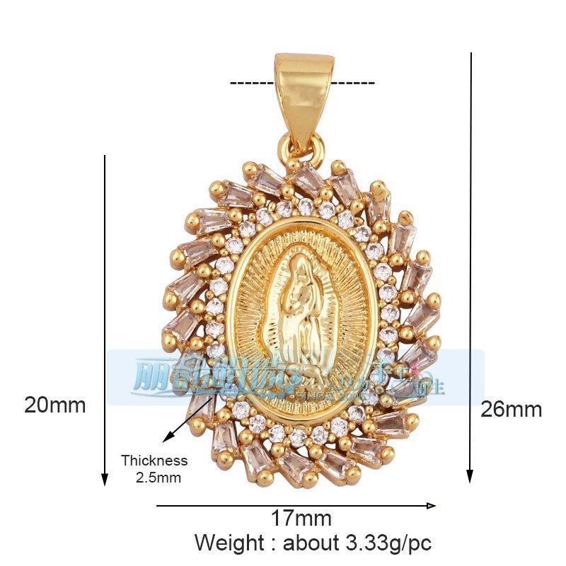 1 Piece 17*24mm 20 * 23mm Copper Human Pendant Jewelry Accessories