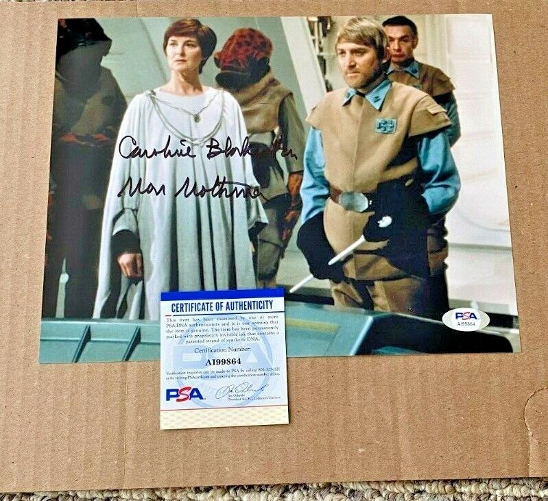 CAROLINE BLAKISTON SIGNED 8X10 STAR WARS Photo Poster painting W/MON MOTHMA PSA/DNA CERT #3