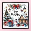Christmas Cottage-14CT Stamped/Counted Cross Stitch 40*40cm/15.75*15.75in tapestrymarket