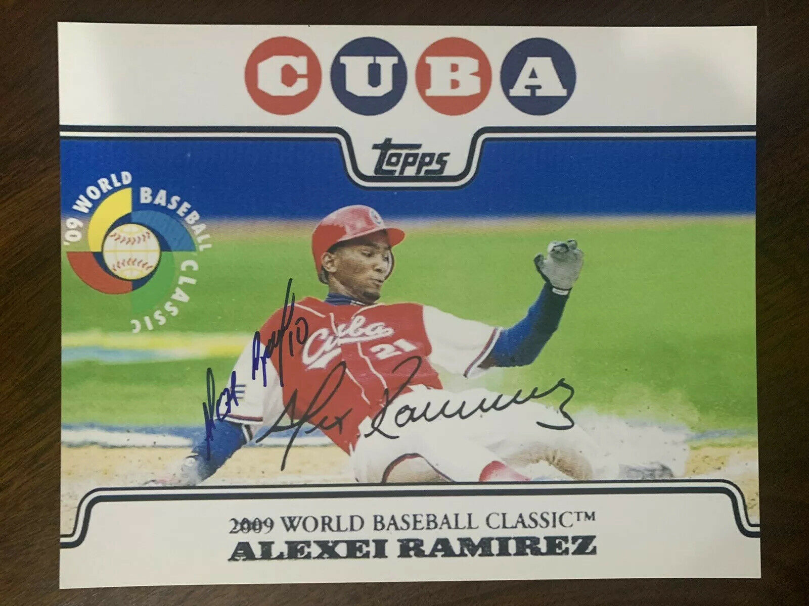 Alexei Ramirez Signed Chicago White Sox 8x10 Photo Poster painting Cuba World Baseball Classic