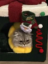 Christmas Pet house, Christmas gift for pet, Pet furniture, Pet home decoration, Foldable, Removable and washable cat house and kennel