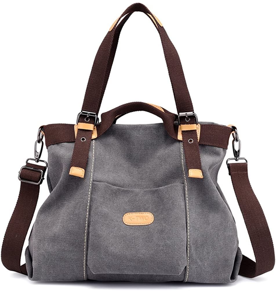Women Shoulder bags Casual Vintage Hobo Canvas Handbags Top Handle Tote Crossbody Shopping Bags