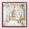 Christmas Tree-11CT Stamped Cross Stitch 40*40cm/15.75*15.75in