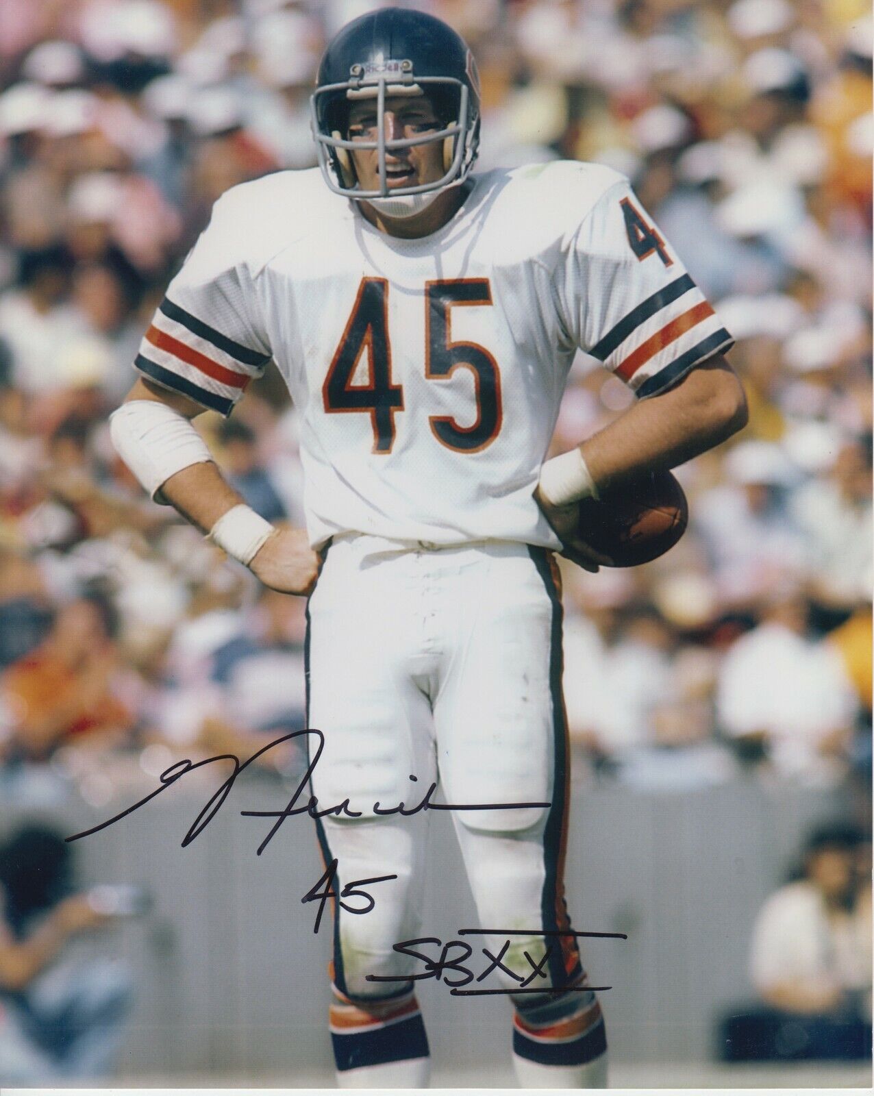 Gary Fencik W/ SB XX #3 8x10 Signed Photo Poster painting w/ COA Chicago Bears