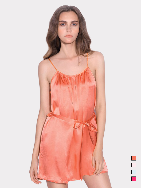 19 Momme Chemise de nuit en soie Sexy Collection-Soie Plus