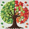 Summer Green Button Tree DIY Button Art Painting Kit 30x30cm