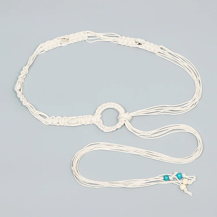Vintage Boho Openwork Braided Belt