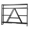 [US Local Warehouse] A-Line Bar Stand Wall Mounted Wine Rack Metal Bottle&Glass Holder Display Shelf