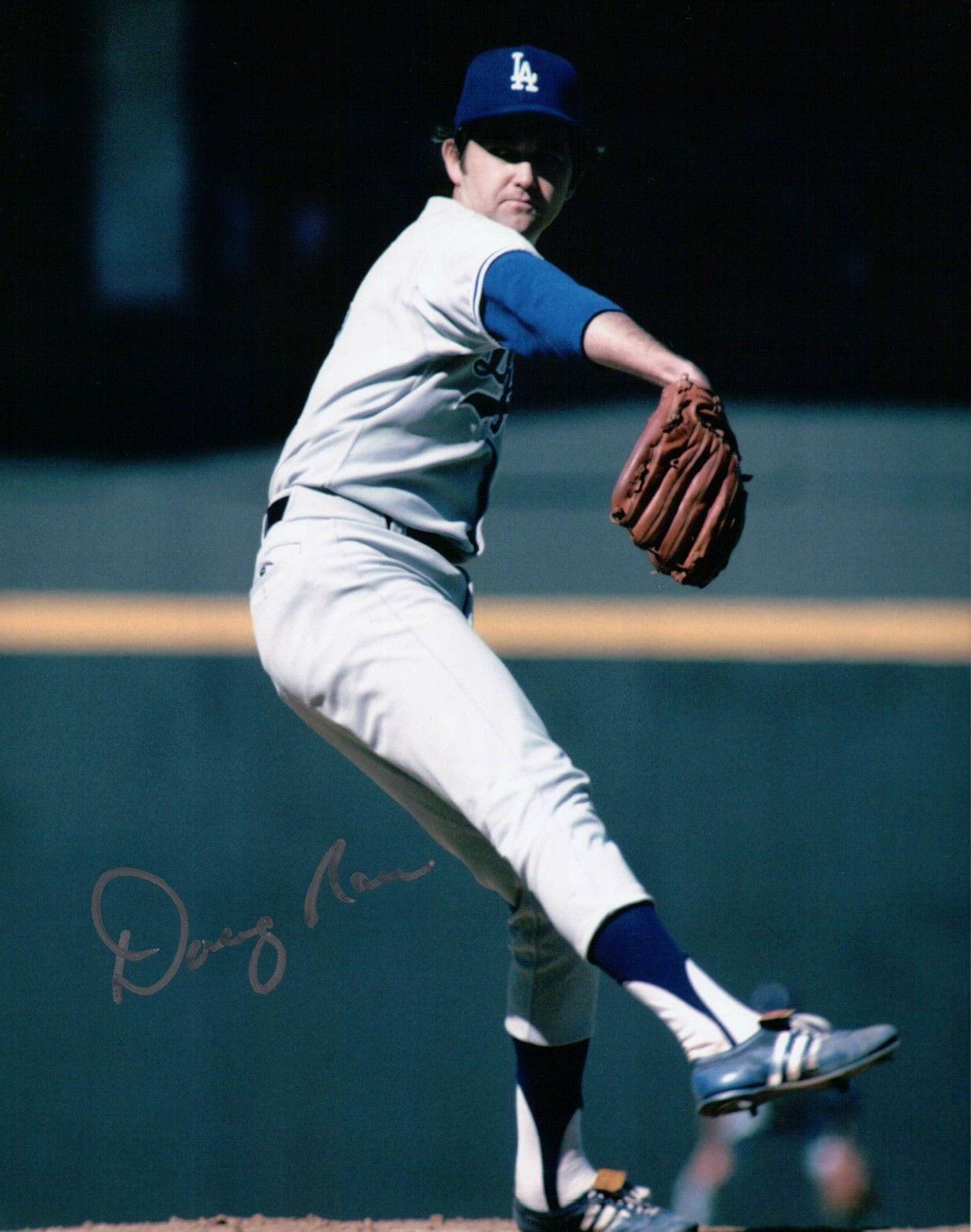 Doug Rau Signed 8X10 Photo Poster painting Autograph Los Angeles Dodgers Wind-Up Auto COA