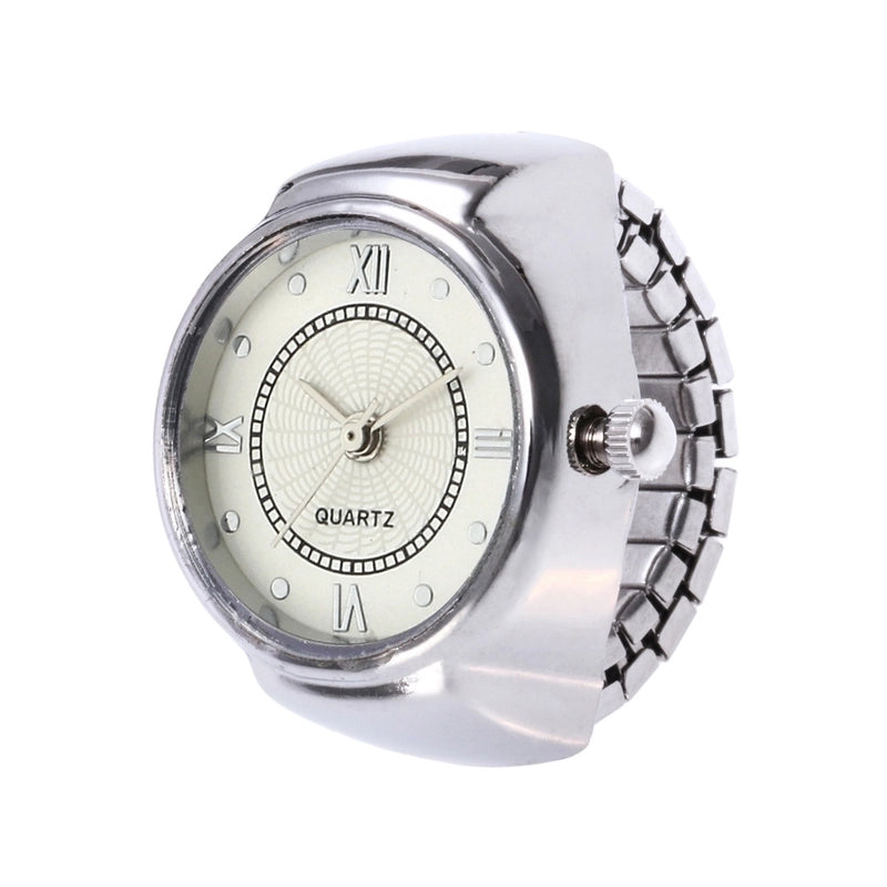 Casual Novelty Round Single Folding Buckle Ring Table Quartz Women’s Watches
