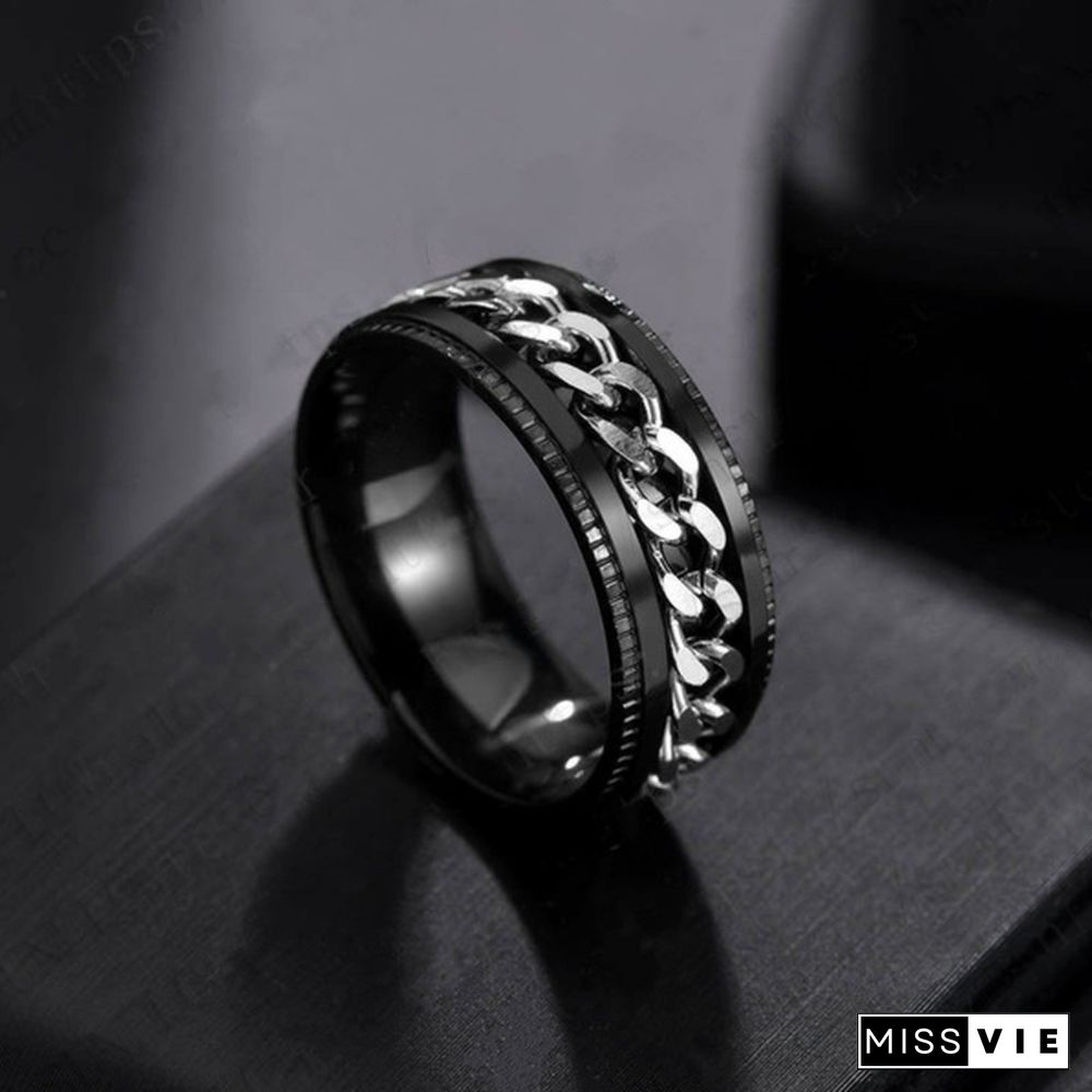 Men rings  Titanium steel rings for men  Stainless steel rings for women  Fashion rings  Rotatable rings