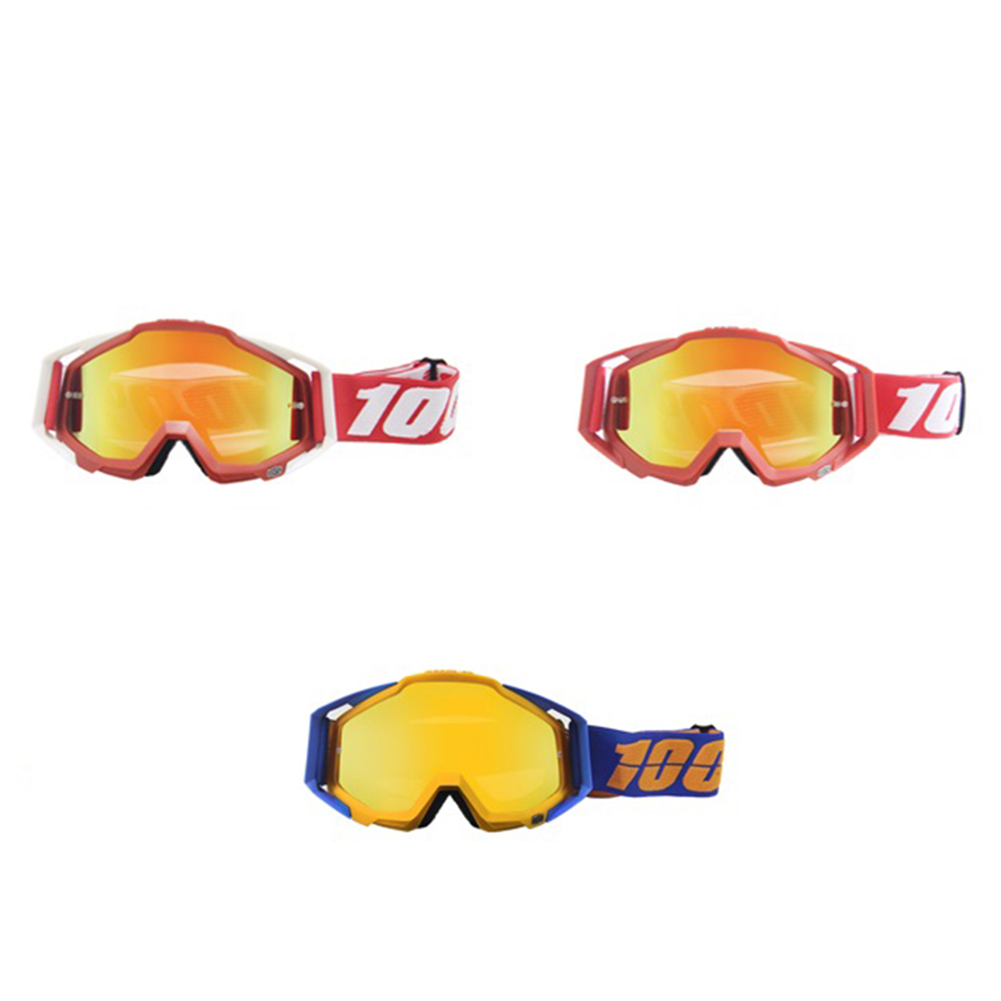 

367 Red Lens Motocross Goggles Motorcycle Helmet Dirt Bike ATV Eyewear, 501 Original