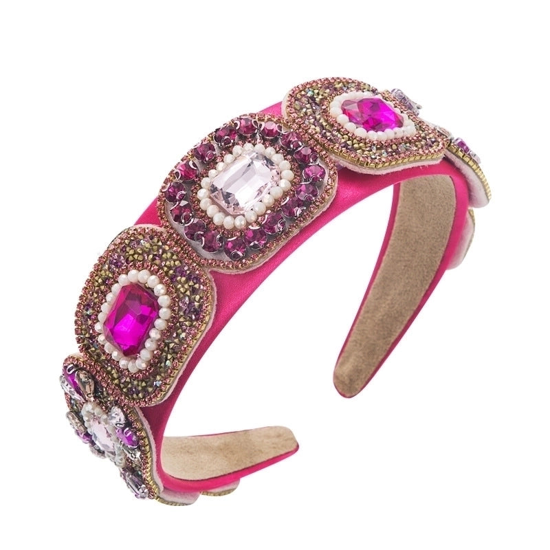 Baroque Fashion New Bright Crystal Wide Brim Hairband