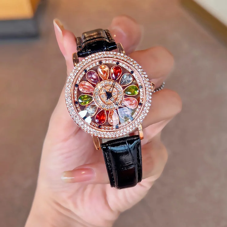 Scarlet Starry Sky Rotating Watch