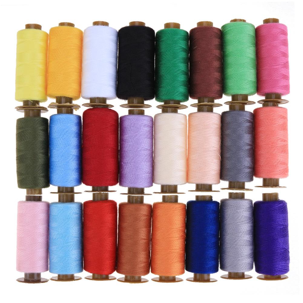 

24 Roll 500 Yards Colorful Durable Hand Stitch Cotton Line Sewing Thread, 501 Original