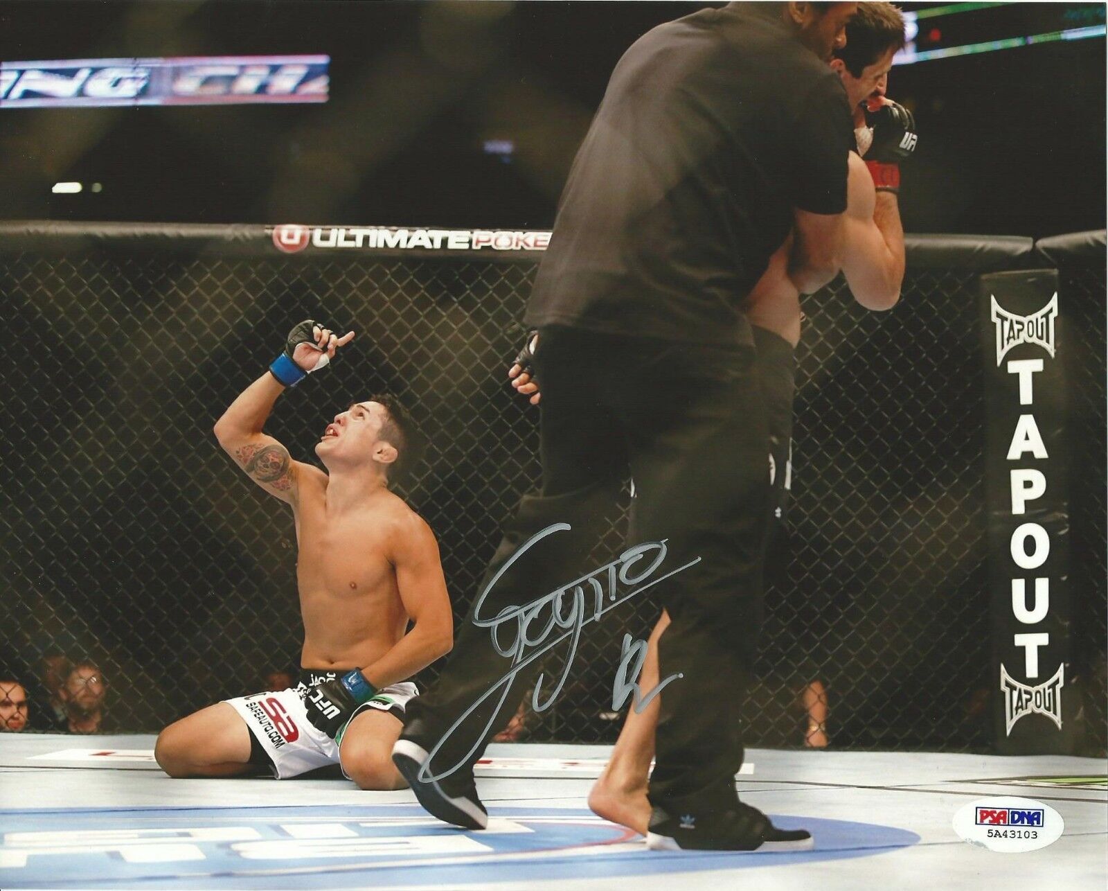 Erik Perez Goyito Signed UFC 8x10 Photo Poster painting PSA/DNA COA Autograph Picture 150 155