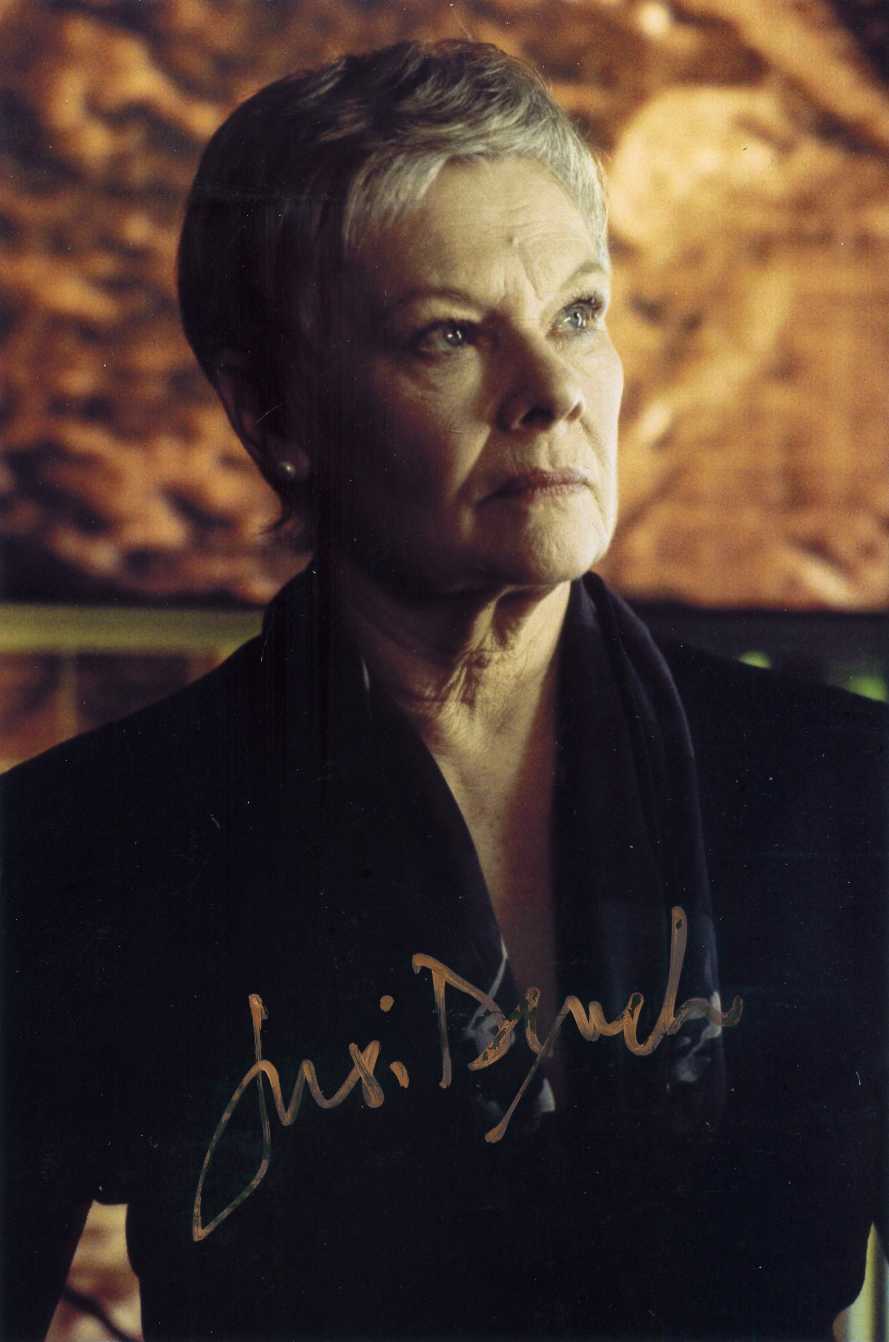 JUDI DENCH Signed Photo Poster paintinggraph - TV & Film Star Actress - JAMES BOND - preprint