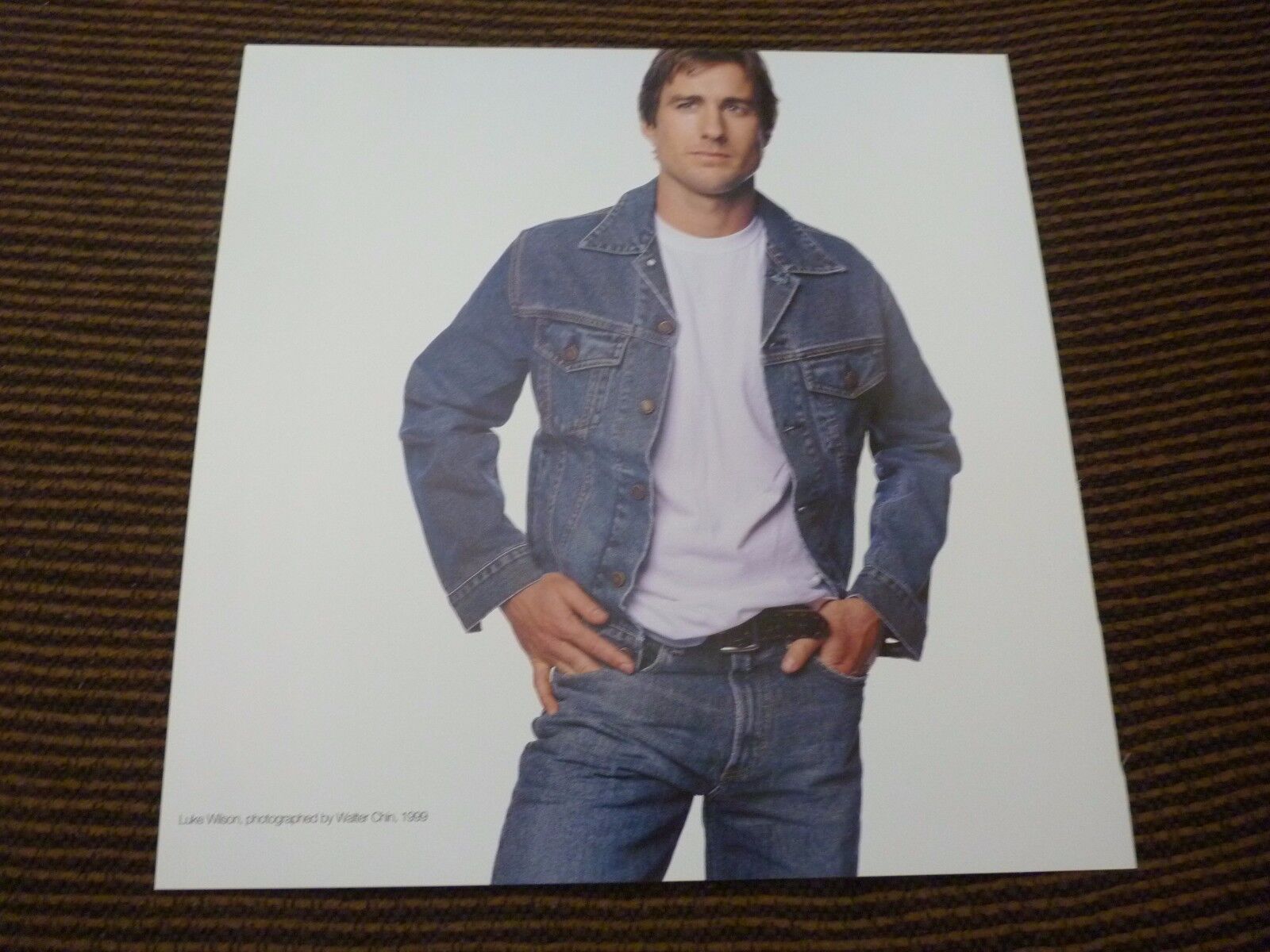 Single Page 2 Side Luke Wilson Ali McGraw Coffee Table Book Photo Poster painting