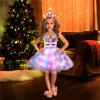 Kid Girls Shiny Unicorn Dresses