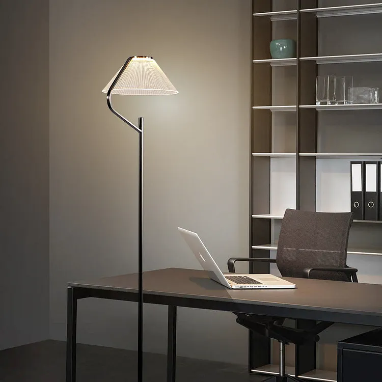 Contemporary Luxury Round Iron Acrylic LED Standing Floor Lamp For Living Room