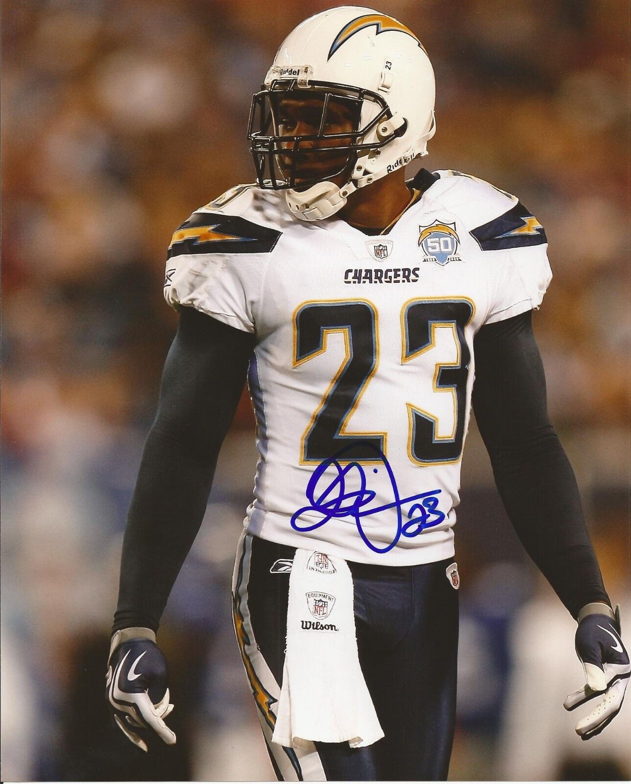 QUENTIN JAMMER SIGNED SAN DIEGO CHARGERS 8x10 Photo Poster painting #4