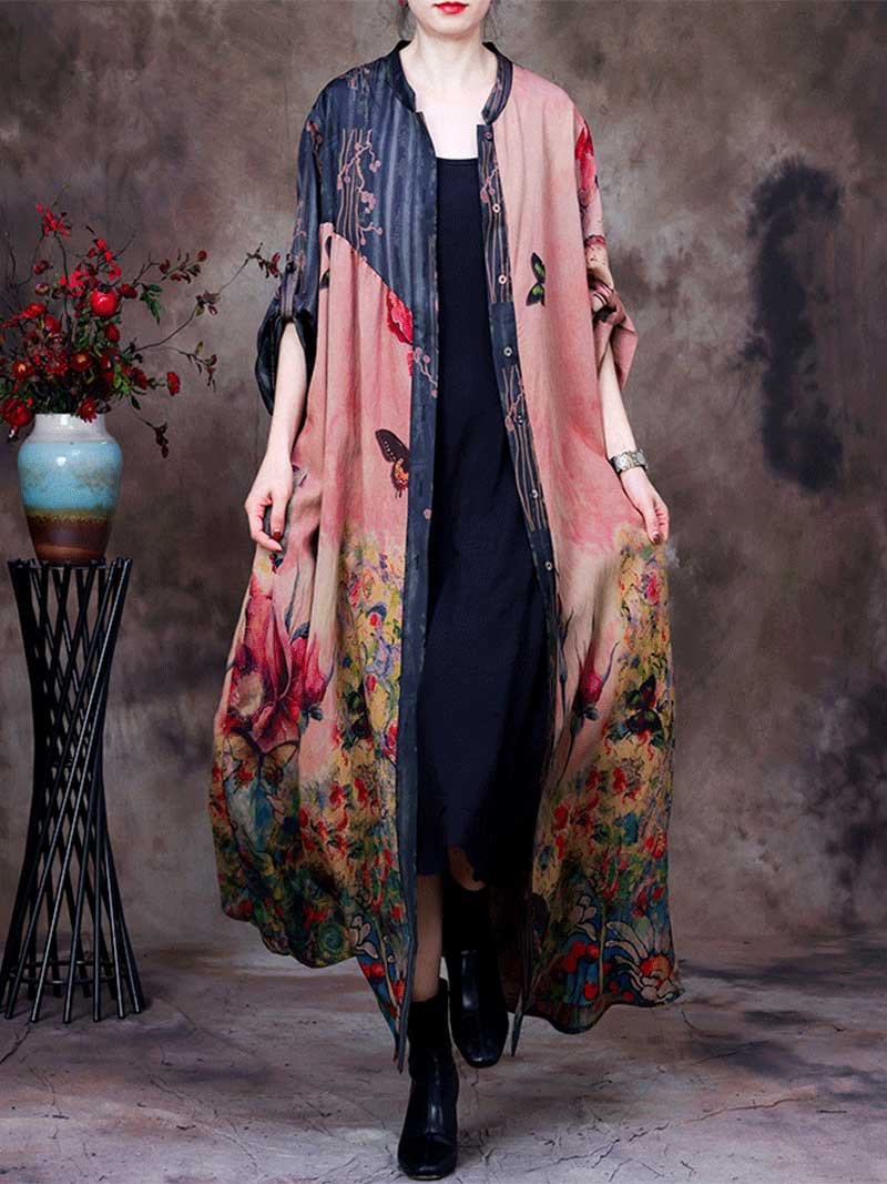 You’re My Mirror Front Open Gown Style Maxi Dress