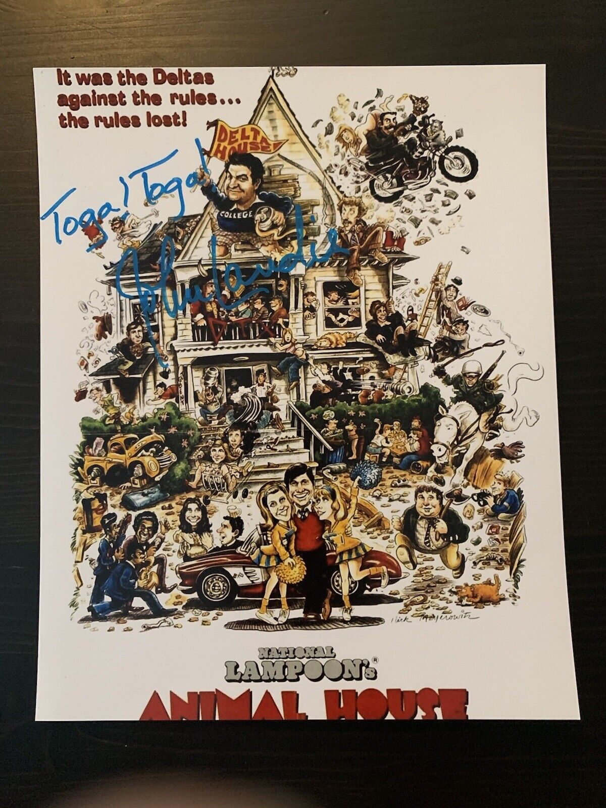 John Landis signed 8x10 Photo Poster painting Animal House Movie Director Autographed