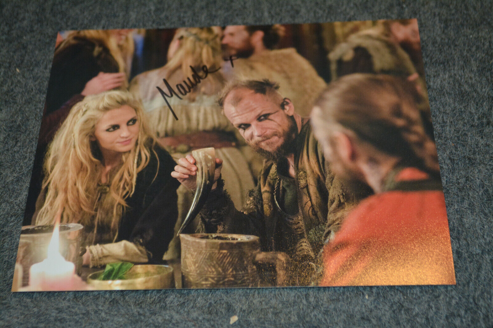 MAUDE HIRST signed autograph In Person 8x10 20x25 cm VIKINGS