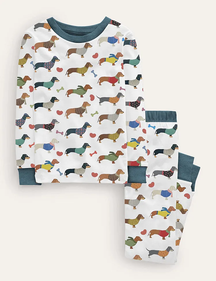 Kid's Dachshund Dog Pajama Set