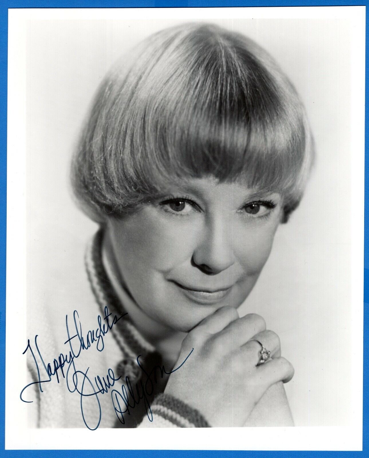 June Allyson Actress Hand Signed Autograph 8x10 Photo Poster painting with Todd Mueller COA