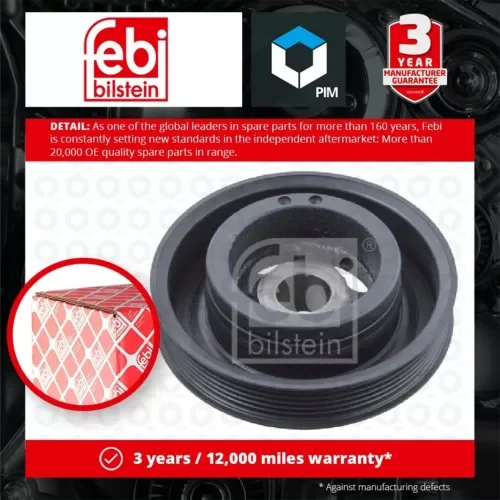 Crankshaft Pulley 32214 Febi Belt 1539704 1752282 8A6G6B321AB 8A6G6B321AC New Parts