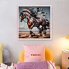 Indian Horse - 11CT Stamped Cross Stitch - 40*40cm - Animal