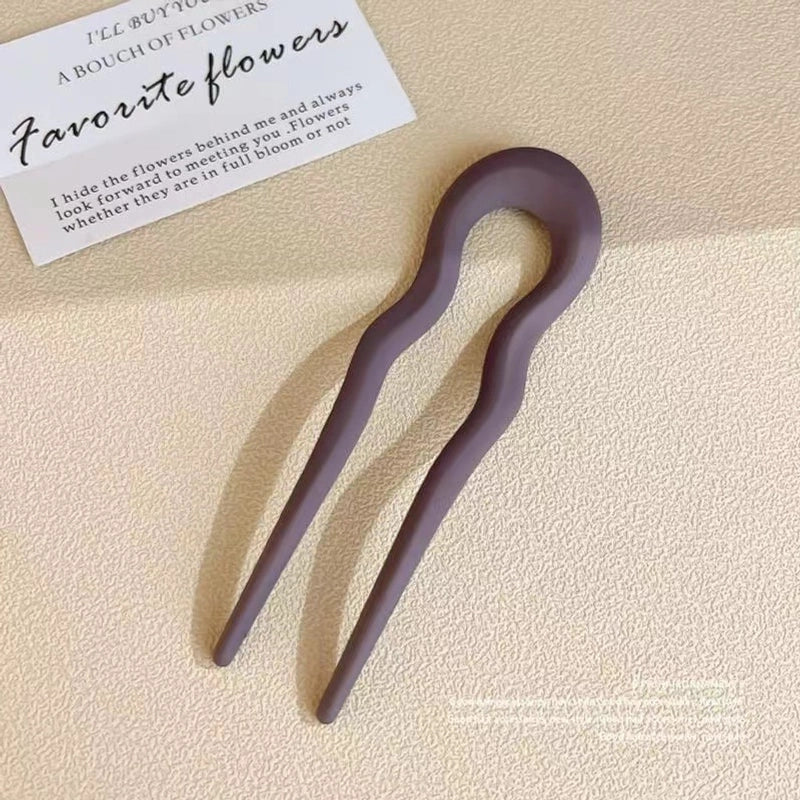 U-shaped Hairpin Women’s High-end Antique Style New Chinese Style Hair Hair Hairpin Headwear Simple Modern Daily Fixed Hairpin