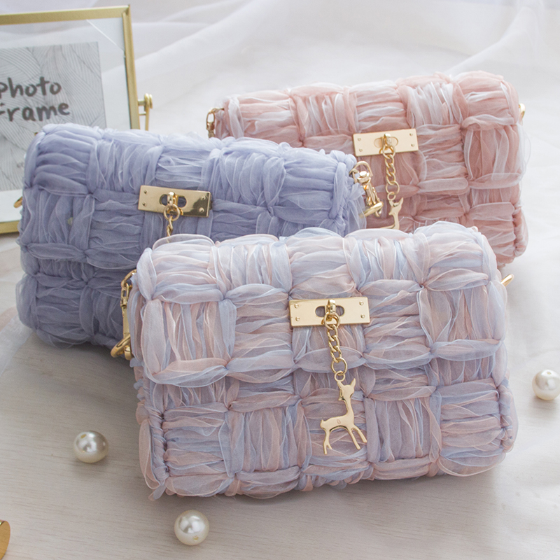 Elegant Crafts Luxe DIY Knitting Kit - Silk Mesh Bag Yarn - Handmade Gift