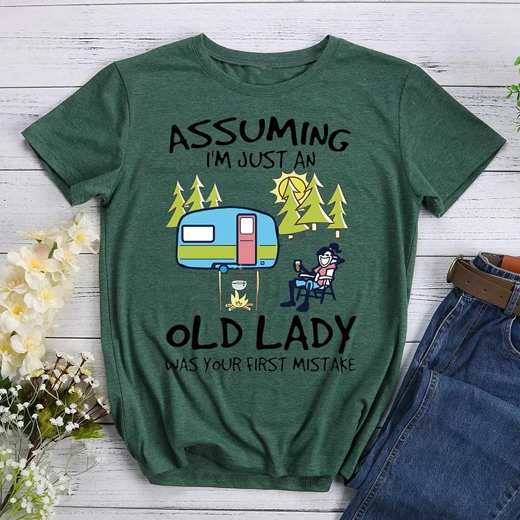 PSL Unable to resist the pleasure of camping T-shirt Tee -02519