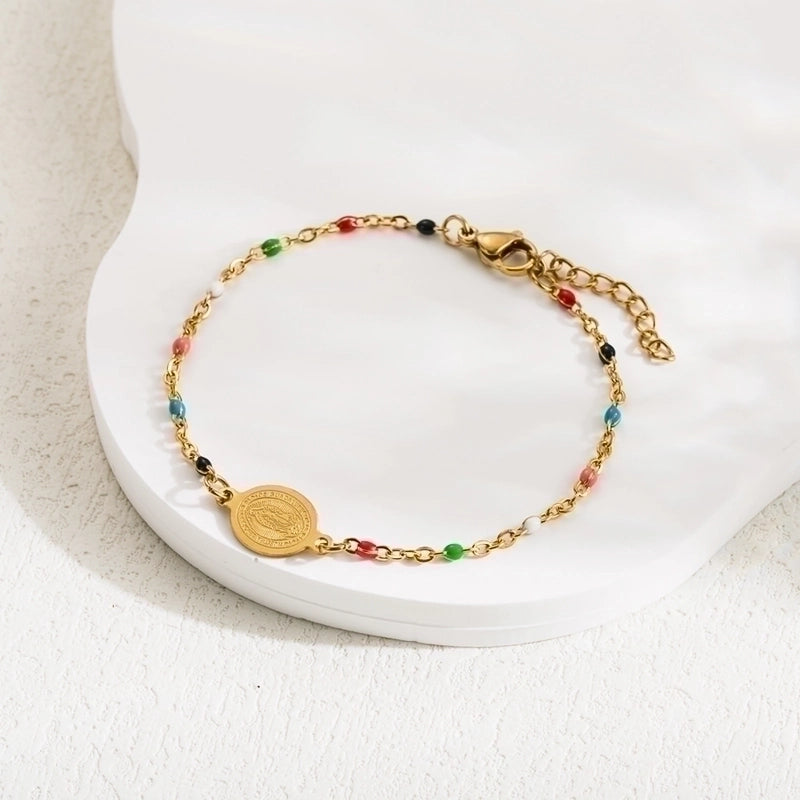 3 Pieces Ethnic Style Virgin Mary 304 Stainless Steel Stainless Steel Bracelets In Bulk