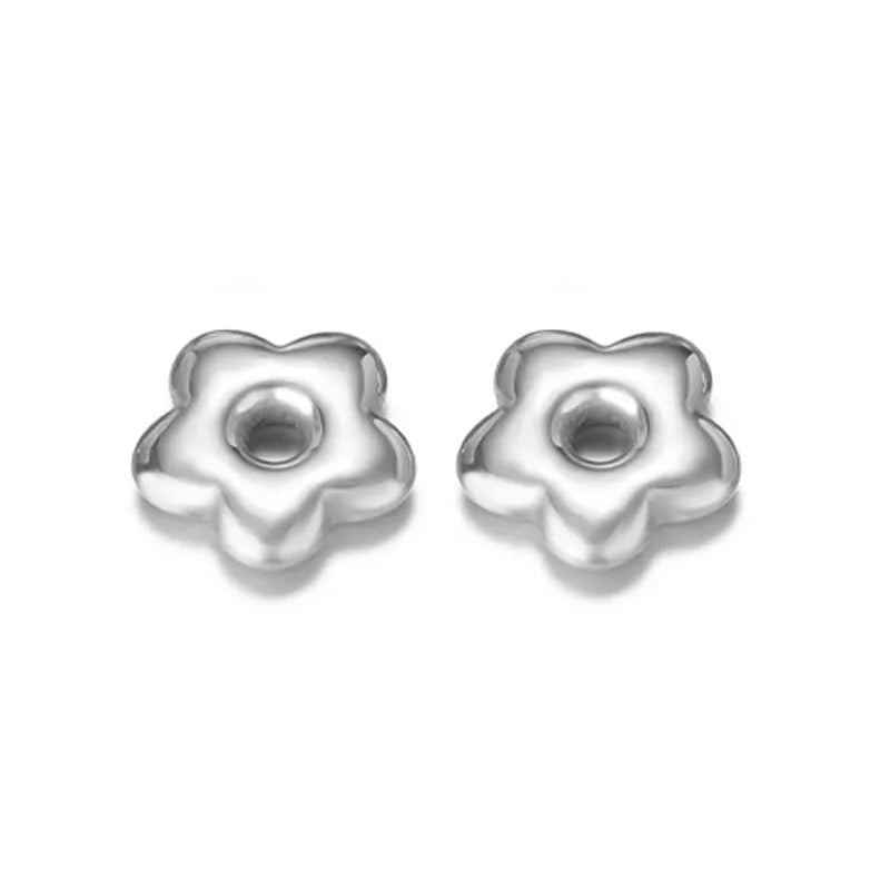 10 PCS/Package 16.5*16.5mm 18*17mm 19 * 18mm Hole 4~4.9mm 304 Stainless Steel Triangle Moon Flower Beads