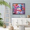 Diamond Painting-DIY Full Round Drill Snowman(40x35cm)