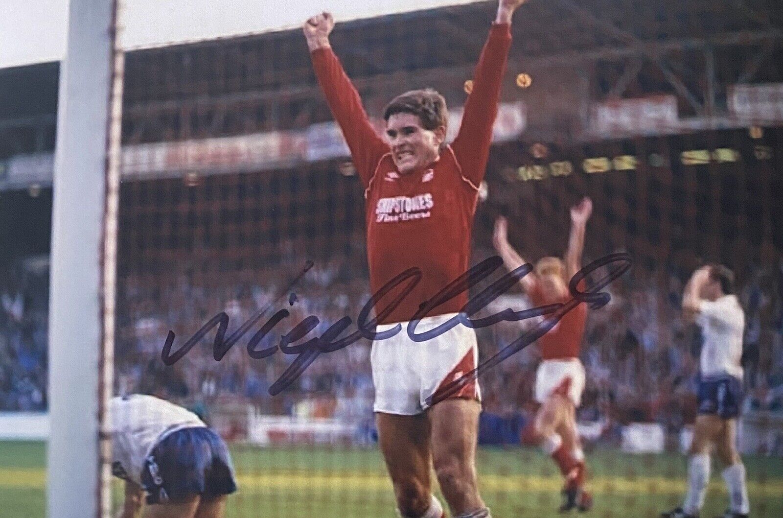 Nigel Clough Genuine Hand Nottingham Forest 6X4 Photo Poster painting