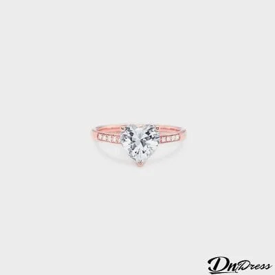 Heart Zircon 925 Sterling Silver Ring