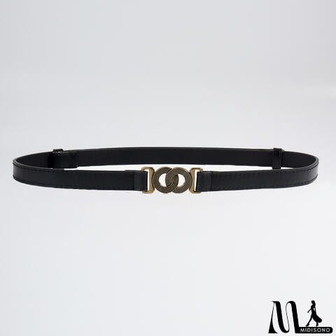 MidiSono - Alloy Buckle PU Belt