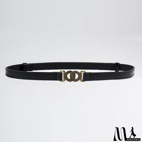 MidiSono - Alloy Buckle PU Belt