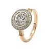 14K Yellow Gold 2ct Old European Cut Lab Diamond Miillegrain Vintage Ring with a 14K White Gold Round Diamond Halo