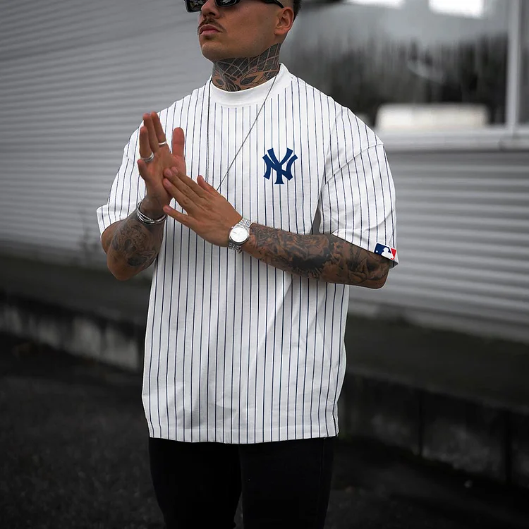 New York YankeesOversized Casual Men's T-Shirt