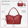 Damen Handtasche Leder Henkeltasche Top Griff Tasche Vintage Weiches Umh&auml;ngetasche Schultertasche f&uuml;r Frauen Arbeit Schule Shopper Reise