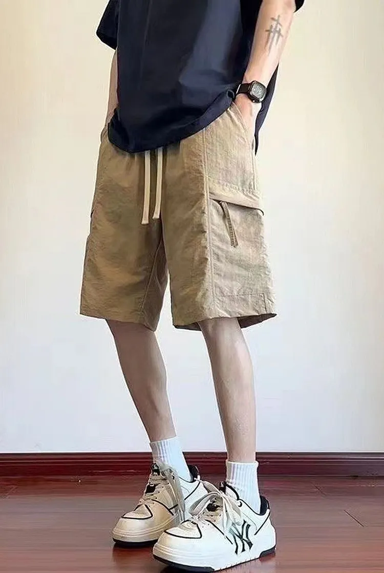 Lightweight Ice Silk Pants for Men Summer Casual Streetwear