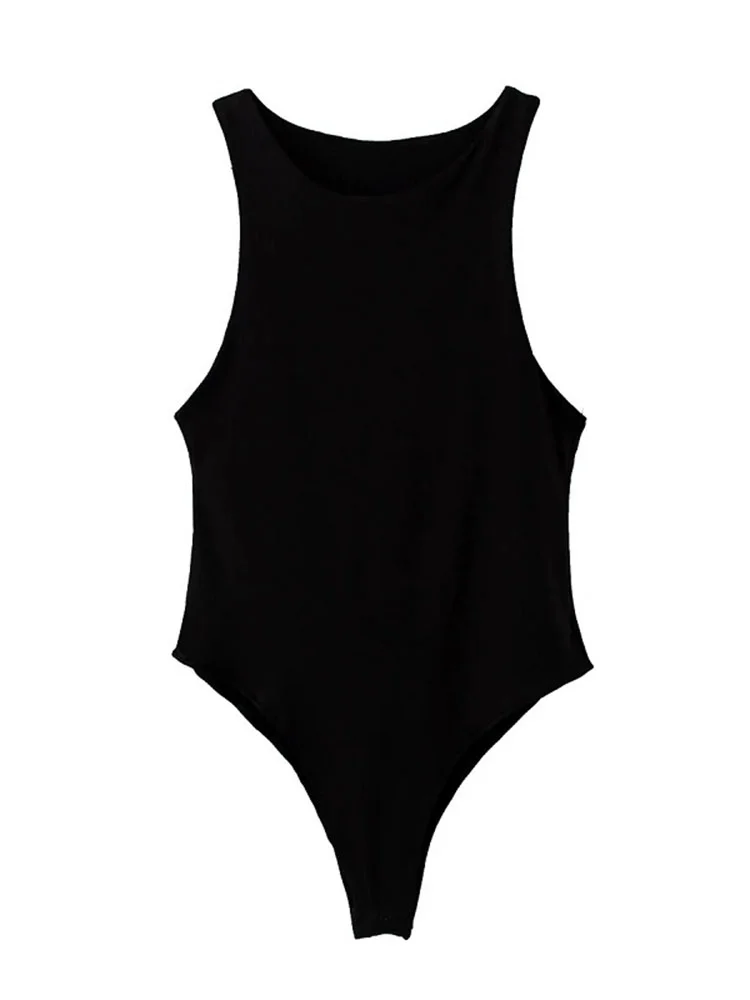 2023 summer solid  bodycon women bodysuits female 4 color green slim casual  bodysuit chic lady club short playsuits femme